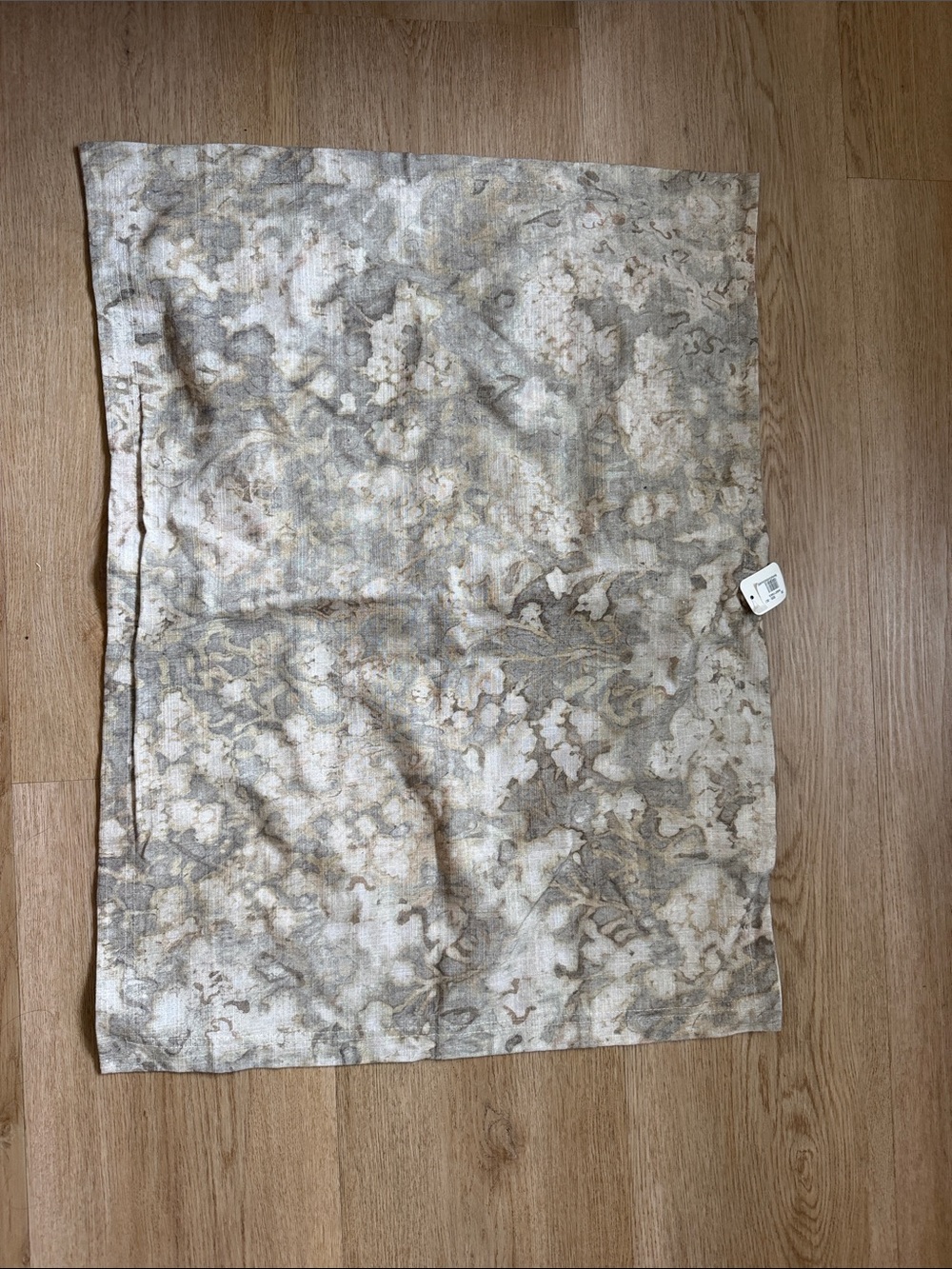 West Elm Neutral Abstract Pattern Curtain Panel - Beige Gray Cream